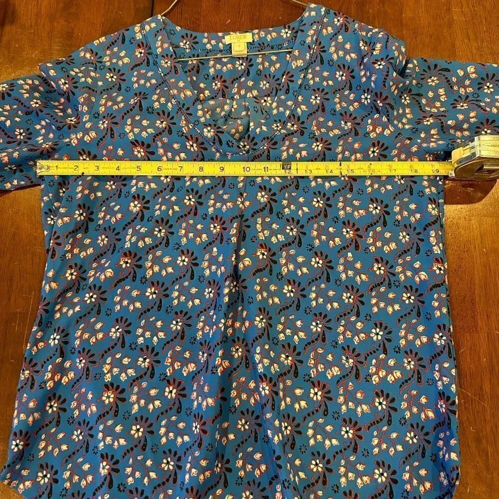 J. Crew floral blouse
